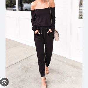 Express X Olivia Culpo jumpsuit. Black, XS. Brand new with tags.